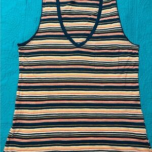 Madewell striped tank top